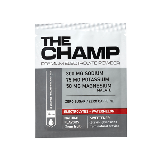 THECHAMP – SOCKERFRITT ELEKTROLYTPULVER VATTENMELON 12-PACK